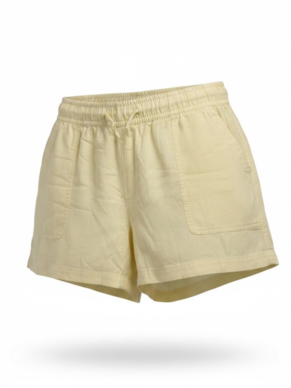 GAP Light Yellow Elastic-Waist Athletic Shorts